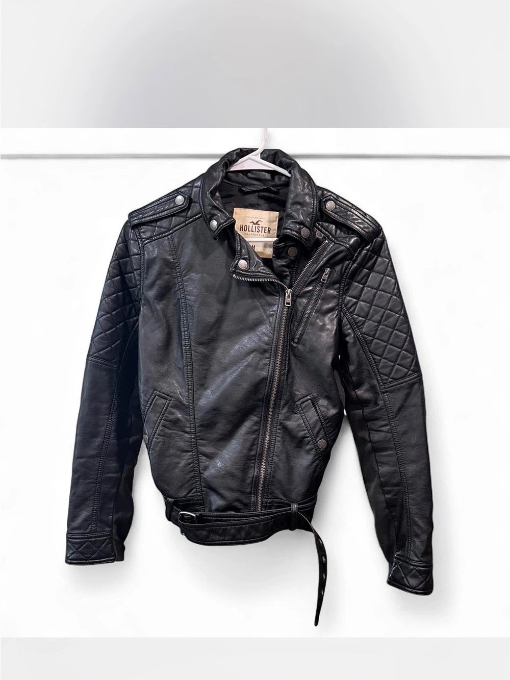 Y2k Hollister Black Moto Jacket Size Medium